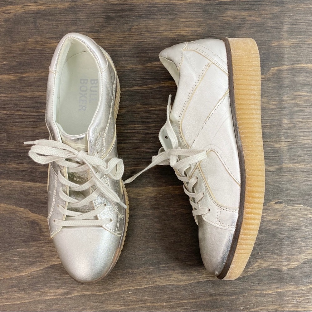 Bullboxer silver platform sneaker 40